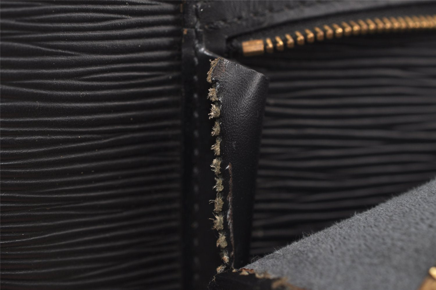 Authentic Louis Vuitton Epi Gobelin Backpack Black M52292 LV 4629I
