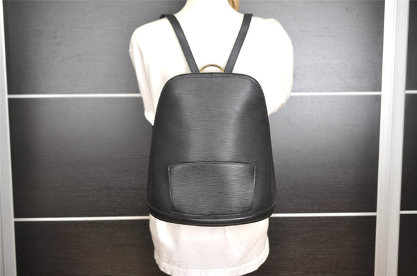 Authentic Louis Vuitton Epi Gobelin Backpack Black M52292 LV 4629I