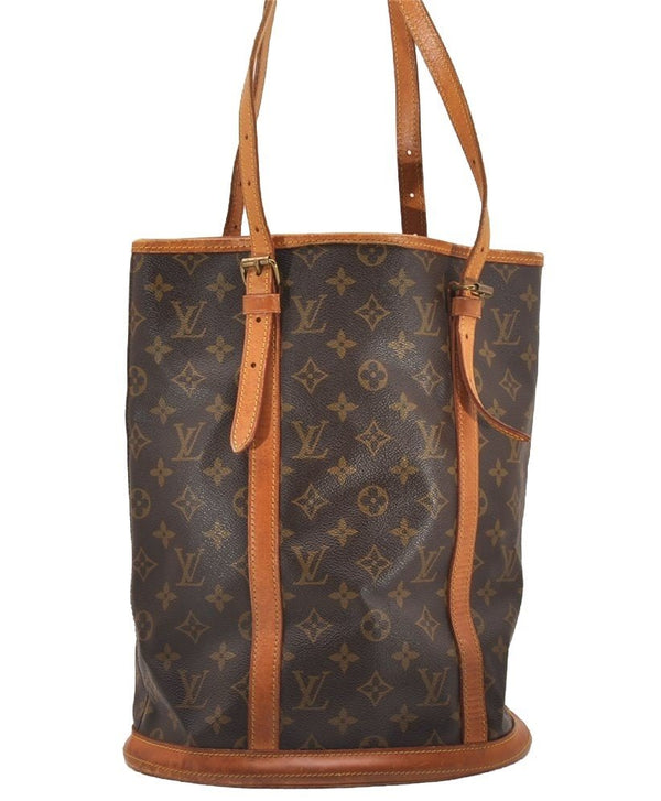 Authentic Louis Vuitton Monogram Bucket GM Shoulder Tote Bag Old Model LV 4629J