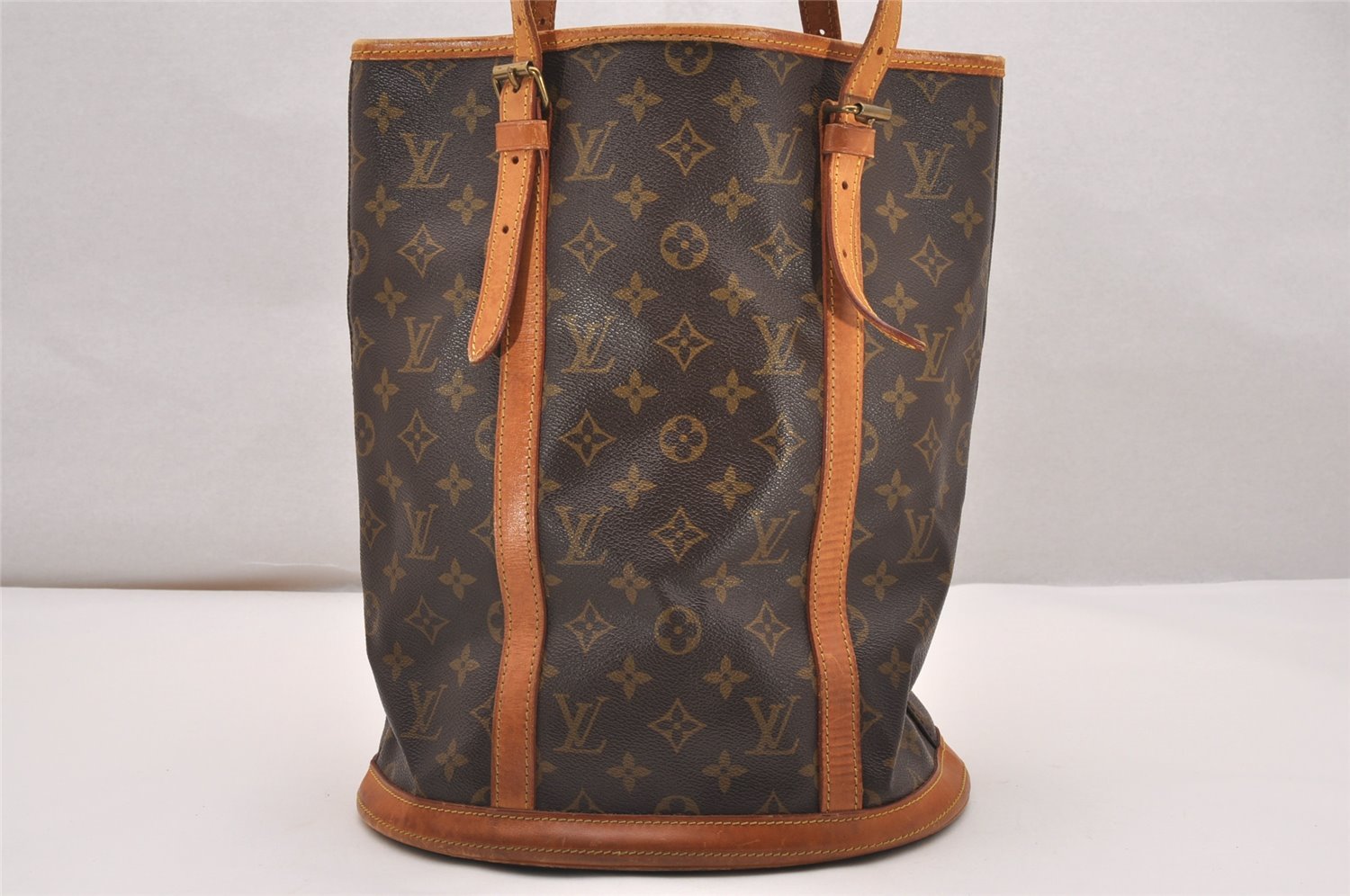 Authentic Louis Vuitton Monogram Bucket GM Shoulder Tote Bag Old Model LV 4629J