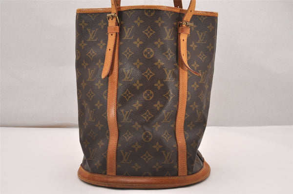 Authentic Louis Vuitton Monogram Bucket GM Shoulder Tote Bag Old Model LV 4629J