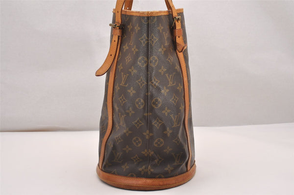 Authentic Louis Vuitton Monogram Bucket GM Shoulder Tote Bag Old Model LV 4629J
