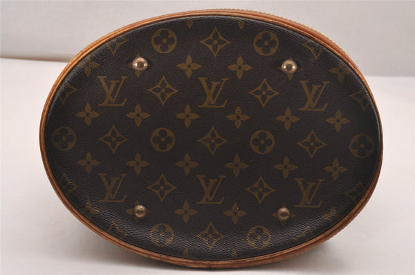 Authentic Louis Vuitton Monogram Bucket GM Shoulder Tote Bag Old Model LV 4629J