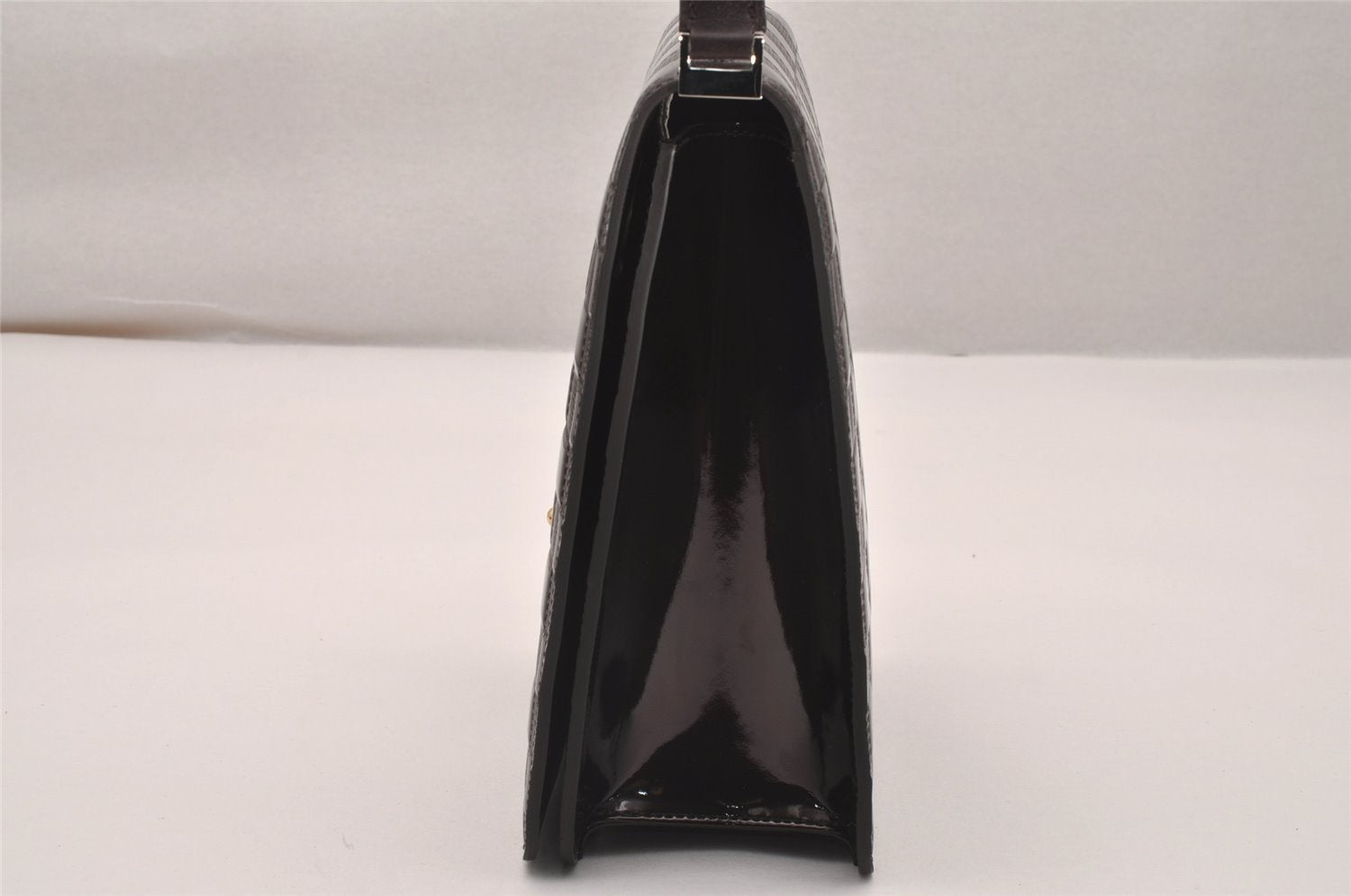 Auth Louis Vuitton Damier Vernis Club Shoulder Bag Bordeaux Red M92129 LV 4631J