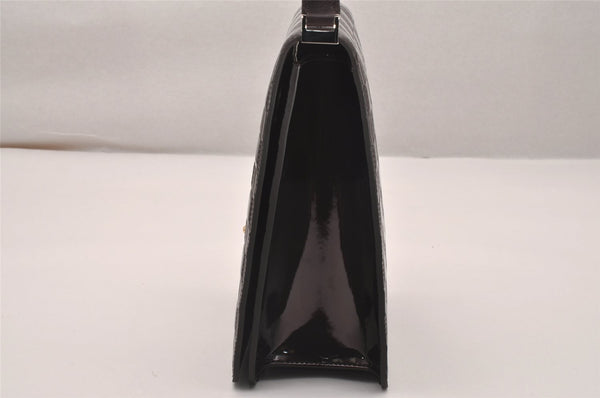 Auth Louis Vuitton Damier Vernis Club Shoulder Bag Bordeaux Red M92129 LV 4631J