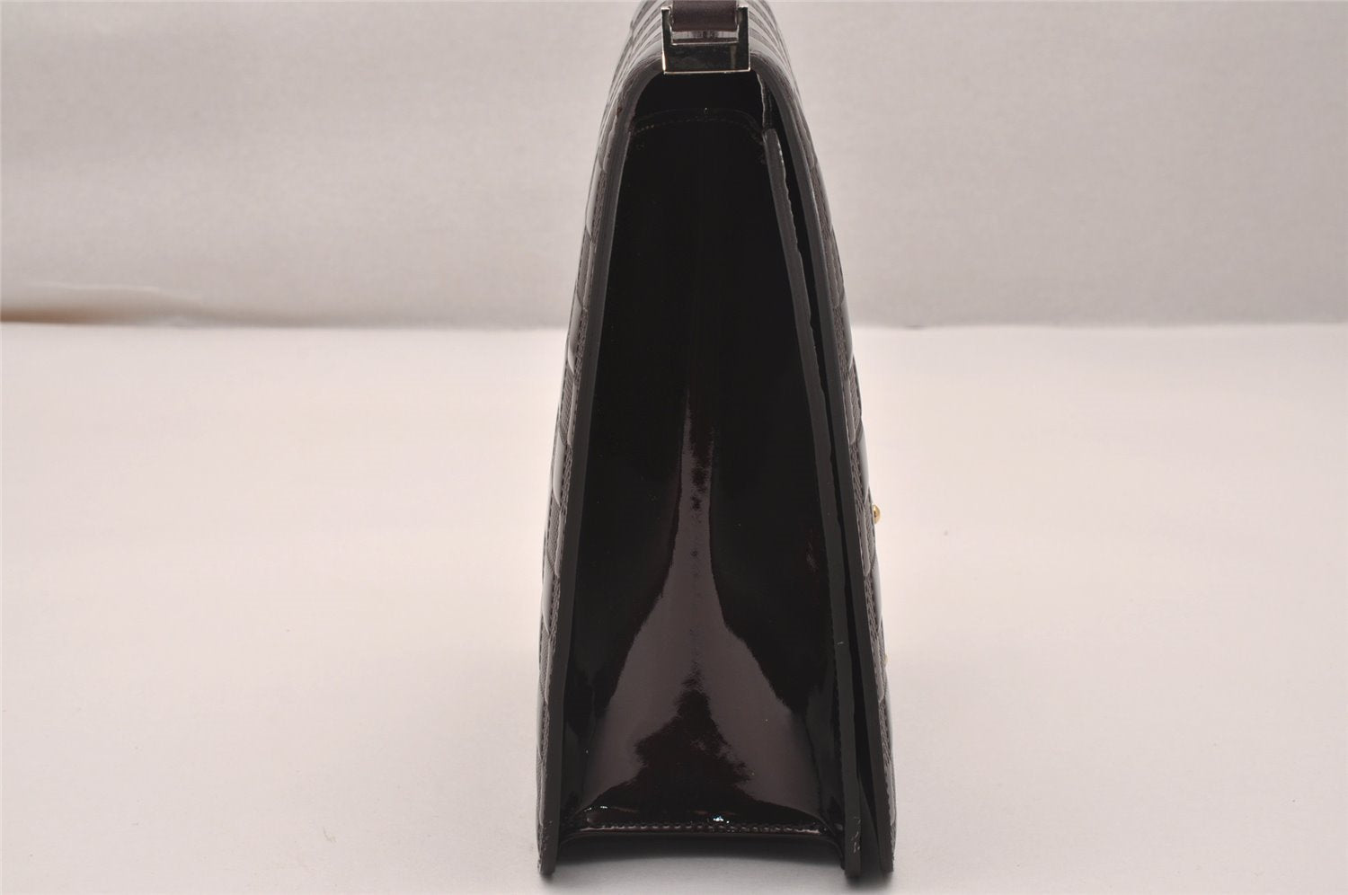 Auth Louis Vuitton Damier Vernis Club Shoulder Bag Bordeaux Red M92129 LV 4631J