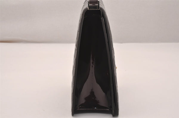 Auth Louis Vuitton Damier Vernis Club Shoulder Bag Bordeaux Red M92129 LV 4631J