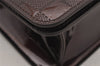 Auth Louis Vuitton Damier Vernis Club Shoulder Bag Bordeaux Red M92129 LV 4631J