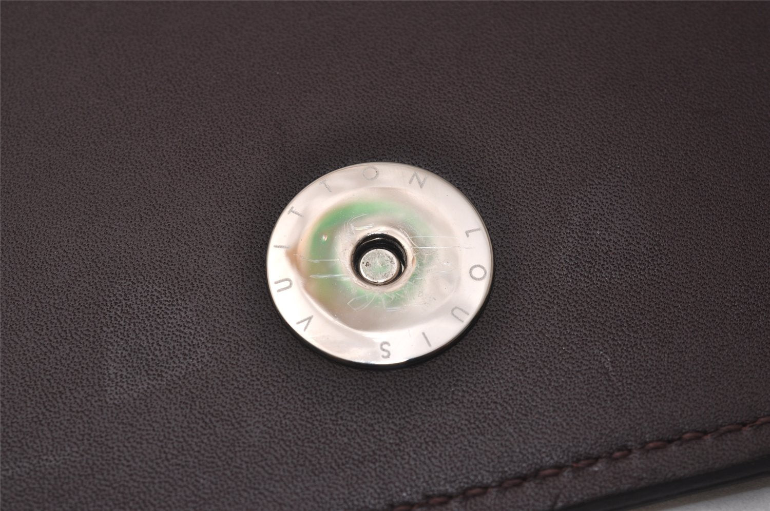 Auth Louis Vuitton Damier Vernis Club Shoulder Bag Bordeaux Red M92129 LV 4631J