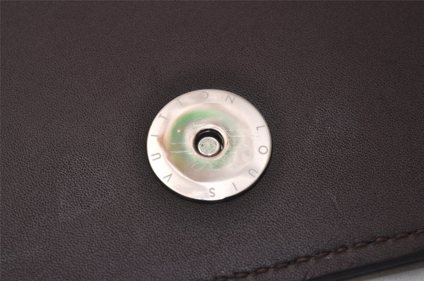 Auth Louis Vuitton Damier Vernis Club Shoulder Bag Bordeaux Red M92129 LV 4631J