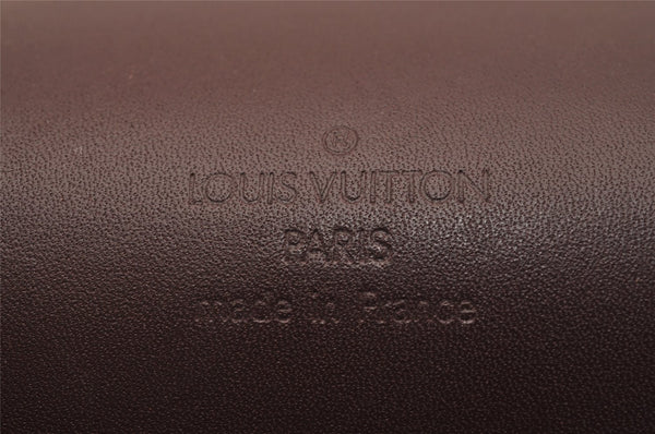 Auth Louis Vuitton Damier Vernis Club Shoulder Bag Bordeaux Red M92129 LV 4631J