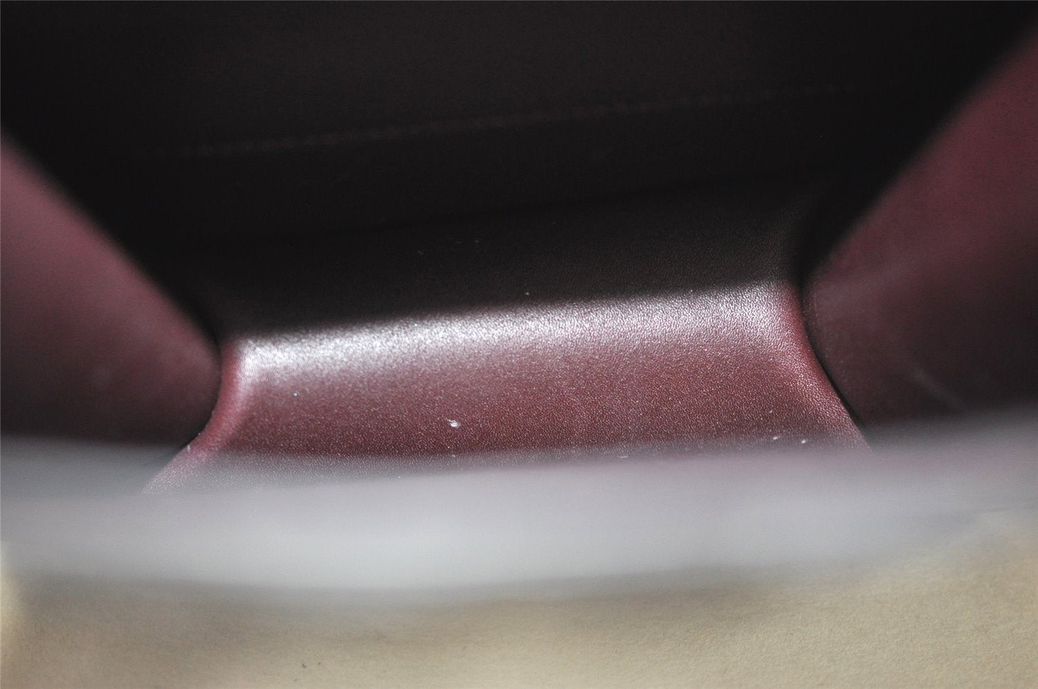 Auth Louis Vuitton Damier Vernis Club Shoulder Bag Bordeaux Red M92129 LV 4631J