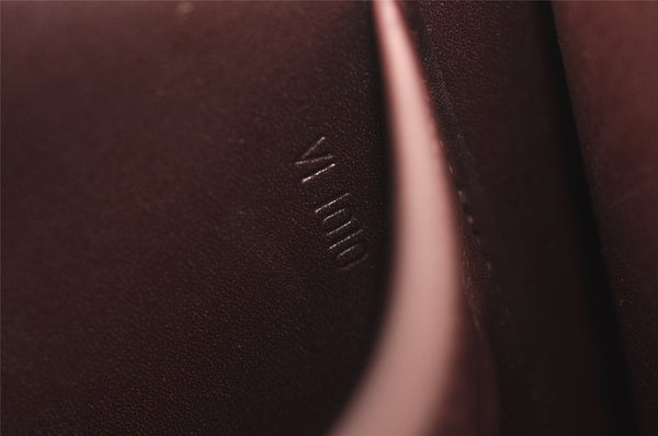 Auth Louis Vuitton Damier Vernis Club Shoulder Bag Bordeaux Red M92129 LV 4631J