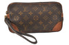 Authentic Louis Vuitton Monogram Marly Dragonne PM M51827 Clutch Bag Junk 4631K
