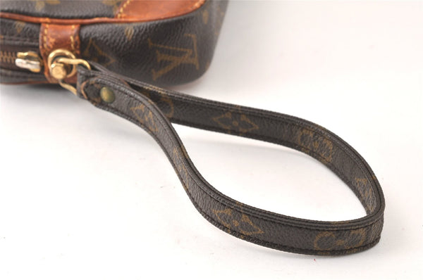 Authentic Louis Vuitton Monogram Marly Dragonne PM M51827 Clutch Bag Junk 4631K