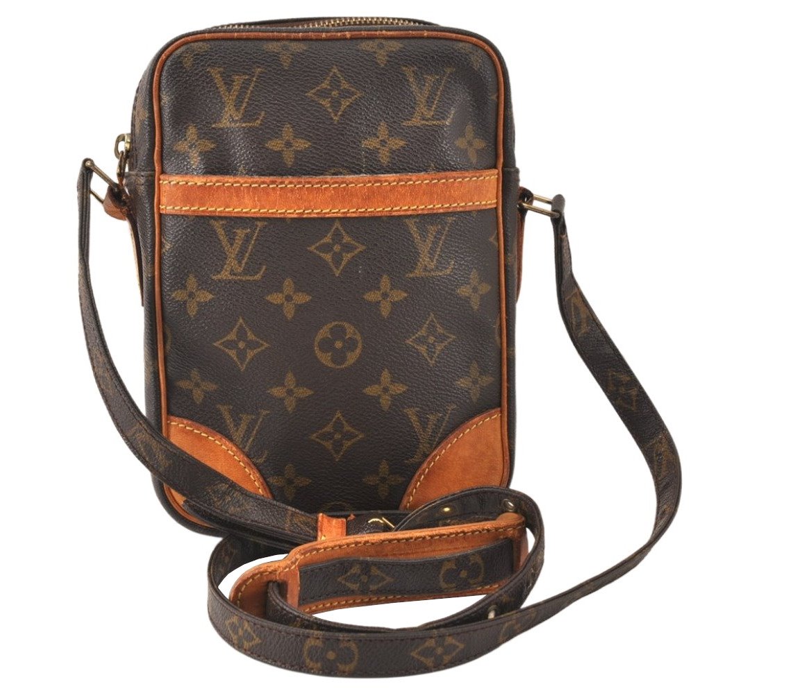 Authentic Louis Vuitton Monogram Danube Shoulder Cross Bag M45266 LV Junk 4632K