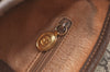 Authentic GUCCI Shoulder Cross Body Bag Purse GG PVC Leather Brown Junk 4633H
