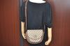 Authentic GUCCI Shoulder Cross Body Bag Purse GG PVC Leather Brown Junk 4633H