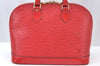 Authentic Louis Vuitton Epi Alma PM Hand Bag Red M52147 LV 4633I