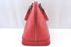 Authentic Louis Vuitton Epi Alma PM Hand Bag Red M52147 LV 4633I