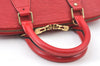 Authentic Louis Vuitton Epi Alma PM Hand Bag Red M52147 LV 4633I