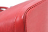 Authentic Louis Vuitton Epi Alma PM Hand Bag Red M52147 LV 4633I