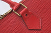 Authentic Louis Vuitton Epi Alma PM Hand Bag Red M52147 LV 4633I