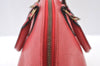 Authentic Louis Vuitton Epi Alma PM Hand Bag Red M52147 LV 4633I