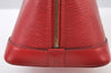 Authentic Louis Vuitton Epi Alma PM Hand Bag Red M52147 LV 4633I