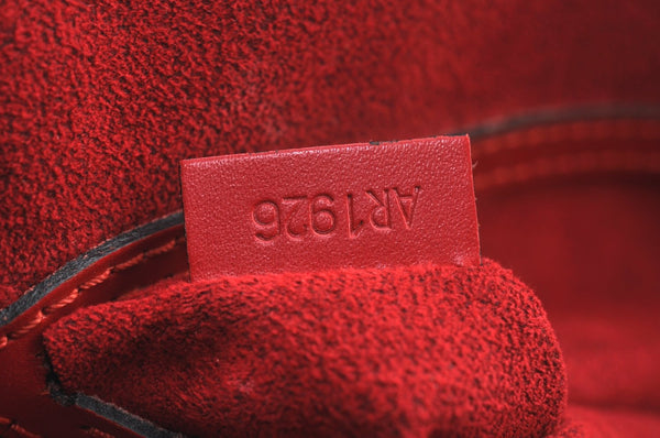 Authentic Louis Vuitton Epi Alma PM Hand Bag Red M52147 LV 4633I