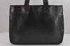 Authentic GUCCI Vintage Shoulder Tote Bag Leather Black 4635J