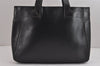 Authentic GUCCI Vintage Shoulder Tote Bag Leather Black 4635J