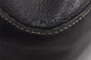 Authentic GUCCI Vintage Shoulder Tote Bag Leather Black 4635J
