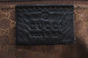 Authentic GUCCI Vintage Shoulder Tote Bag Leather Black 4635J