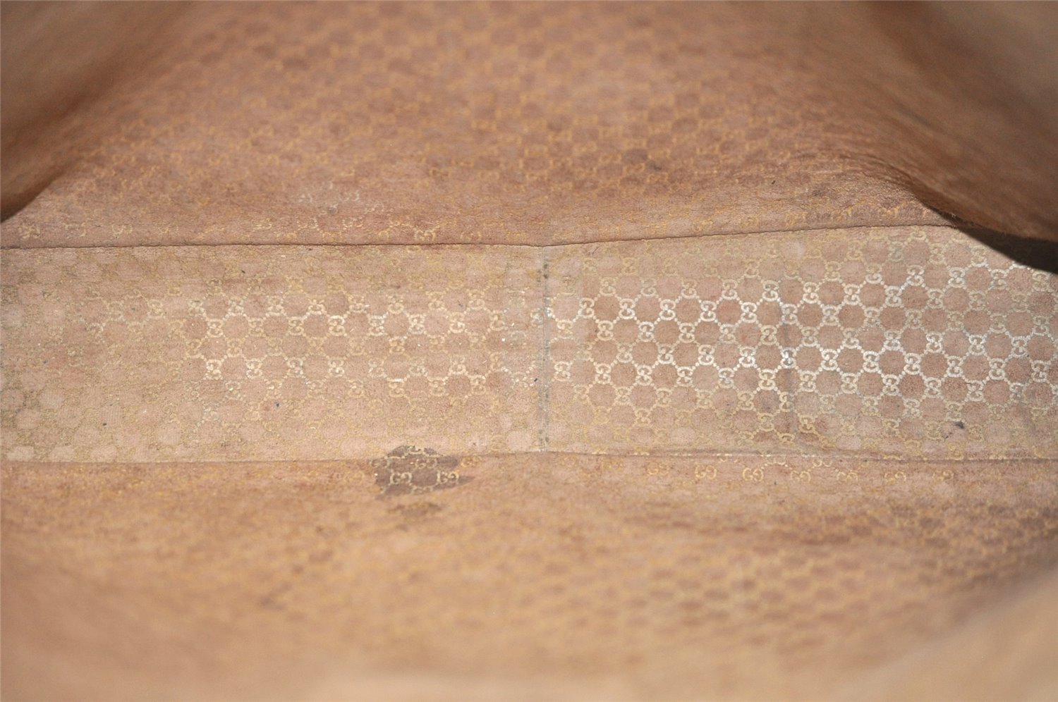 Authentic GUCCI Vintage Shoulder Tote Bag Leather Black 4635J