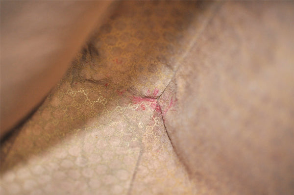 Authentic GUCCI Vintage Shoulder Tote Bag Leather Black 4635J