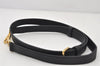 Authentic Louis Vuitton Leather Shoulder Strap Black 43.1-47.2" LV 4636K