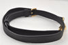 Authentic Louis Vuitton Leather Shoulder Strap Black 43.1-47.2" LV 4636K