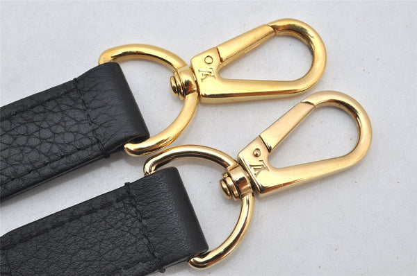 Authentic Louis Vuitton Leather Shoulder Strap Black 43.1-47.2" LV 4636K