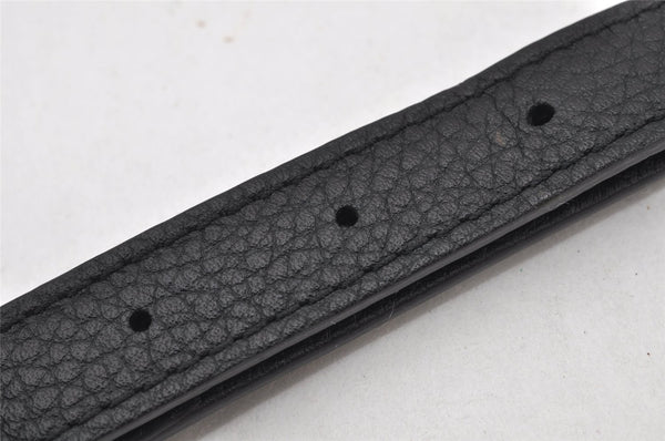 Authentic Louis Vuitton Leather Shoulder Strap Black 43.1-47.2" LV 4636K