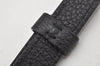Authentic Louis Vuitton Leather Shoulder Strap Black 43.1-47.2" LV 4636K