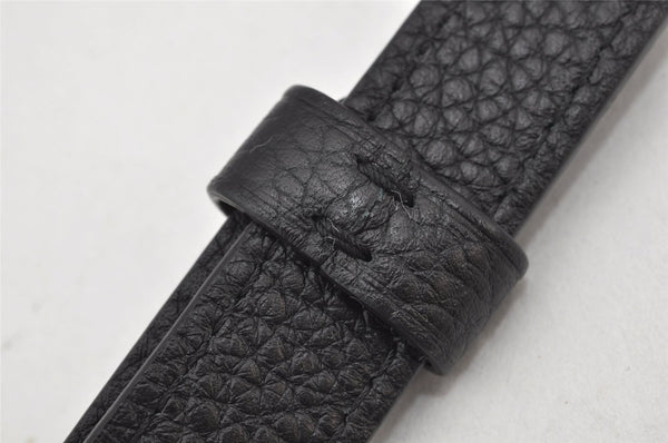 Authentic Louis Vuitton Leather Shoulder Strap Black 43.1-47.2" LV 4636K