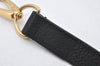 Authentic Louis Vuitton Leather Shoulder Strap Black 43.1-47.2" LV 4636K