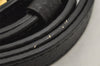 Authentic Louis Vuitton Leather Shoulder Strap Black 43.1-47.2" LV 4636K