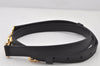 Authentic Louis Vuitton Leather Shoulder Strap Black 39.8-45.7" LV 4637K
