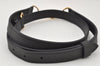 Authentic Louis Vuitton Leather Shoulder Strap Black 39.8-45.7" LV 4637K