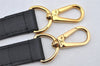 Authentic Louis Vuitton Leather Shoulder Strap Black 39.8-45.7" LV 4637K