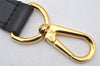 Authentic Louis Vuitton Leather Shoulder Strap Black 39.8-45.7" LV 4637K