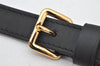 Authentic Louis Vuitton Leather Shoulder Strap Black 39.8-45.7" LV 4637K