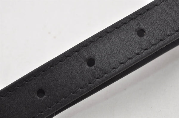 Authentic Louis Vuitton Leather Shoulder Strap Black 39.8-45.7" LV 4637K